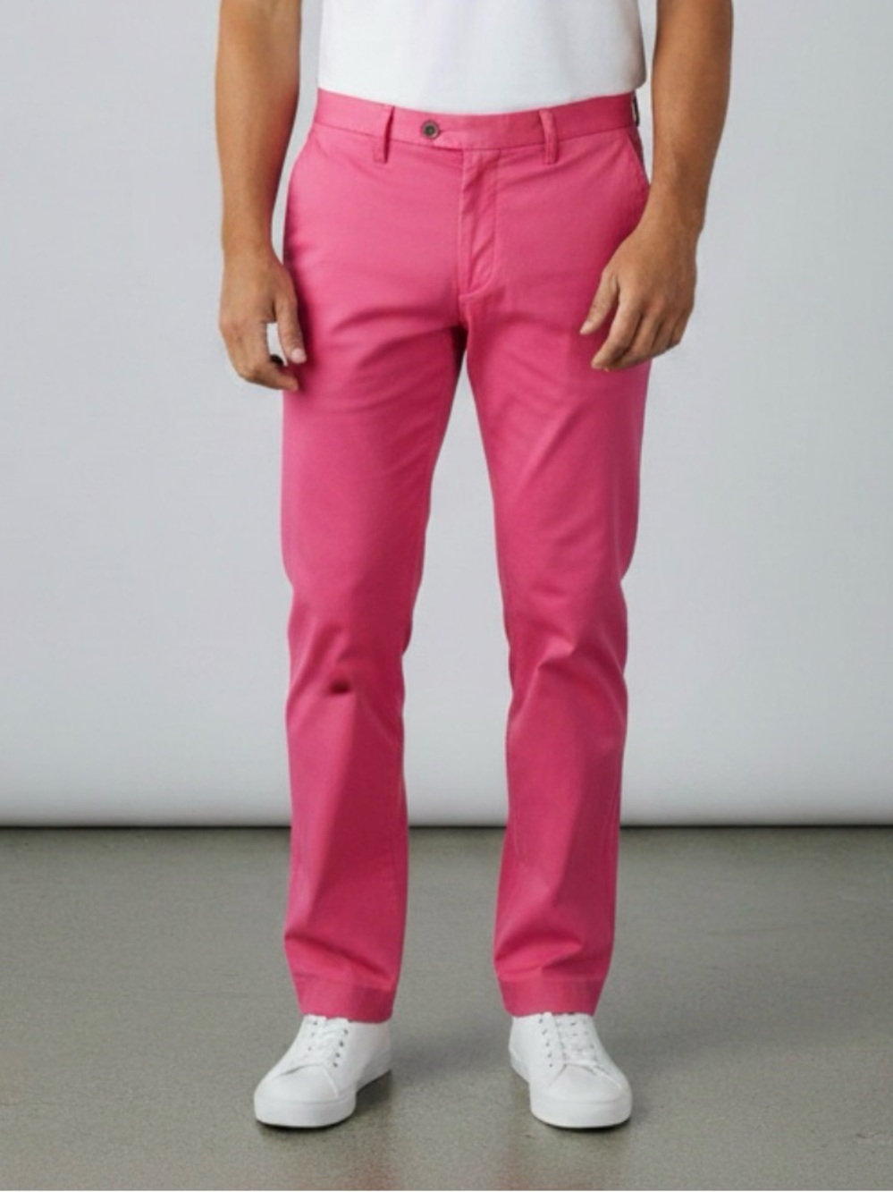 Bar III Slim Fit Coral Cotton Pants Size 34 Resortwear